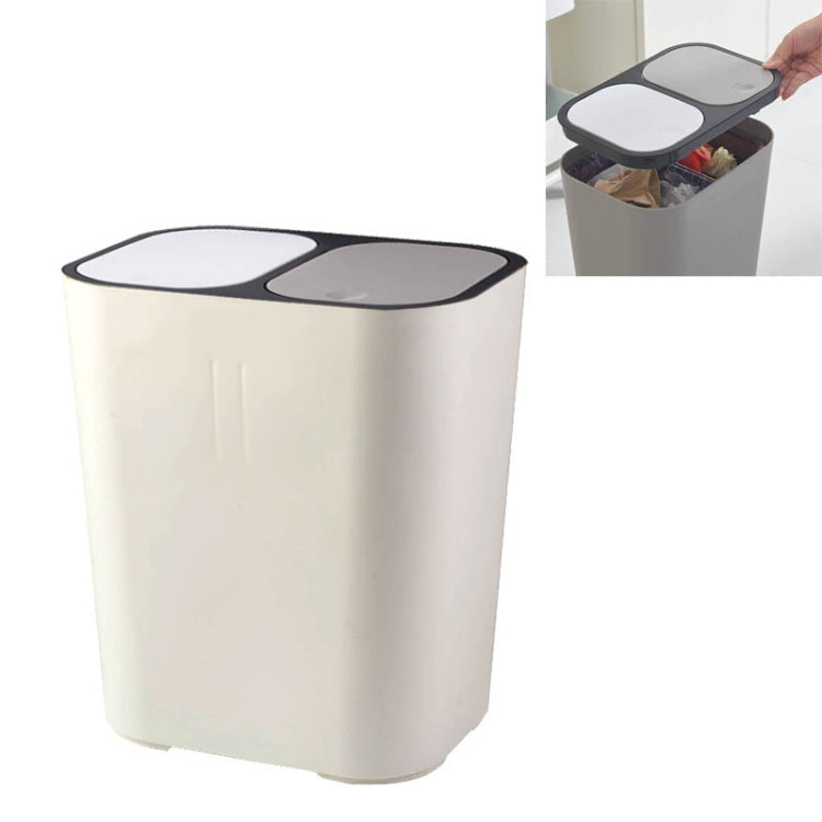 Poubelle de tri sélectif humide et sec pour cuisine domestique, Corbeille à papier, Bleu, Blanc, Gris, Beige