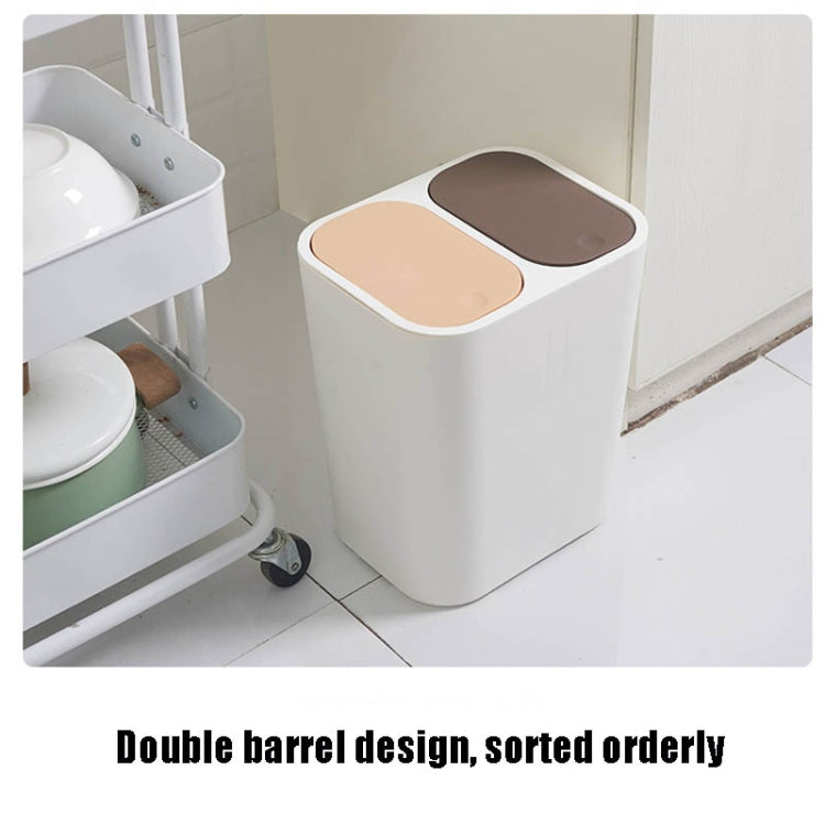 Poubelle de tri sélectif humide et sec pour cuisine domestique, Corbeille à papier, Bleu, Blanc, Gris, Beige