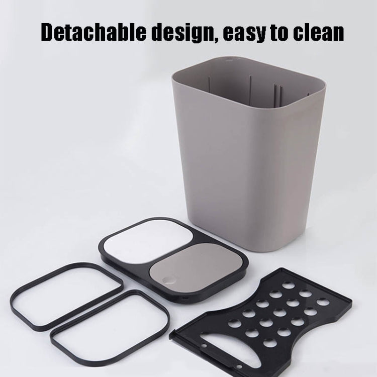 Poubelle de tri sélectif humide et sec pour cuisine domestique, Corbeille à papier, Bleu, Blanc, Gris, Beige