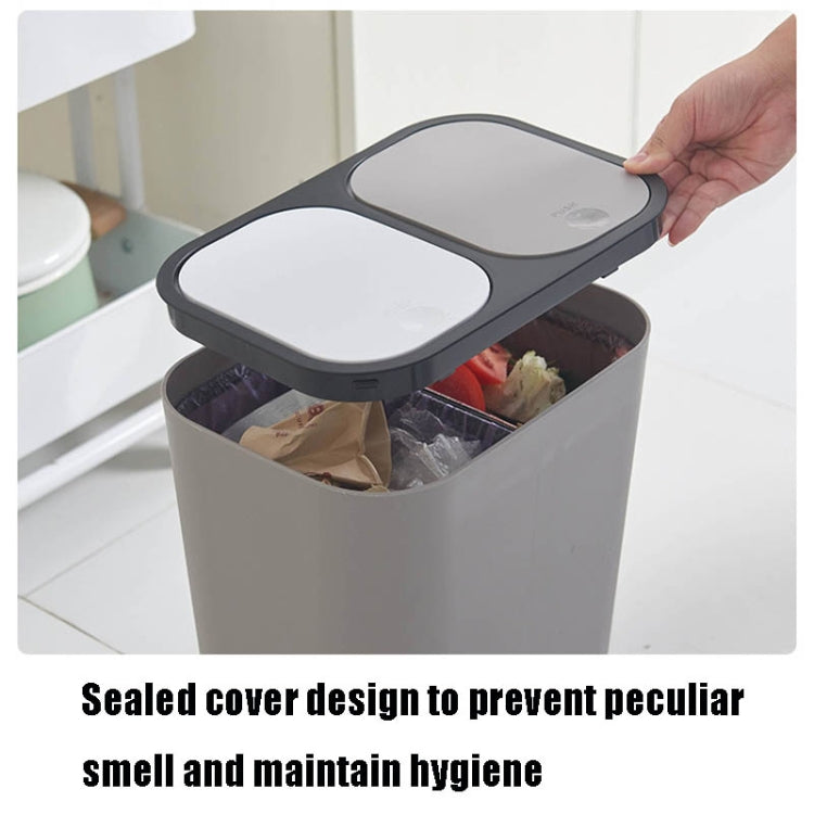 Poubelle de tri sélectif humide et sec pour cuisine domestique, Corbeille à papier, Bleu, Blanc, Gris, Beige