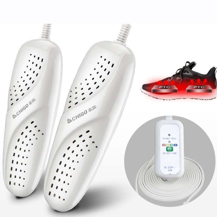 Chigo 220V Sèche-chaussures ménager pour adultes et enfants, prise CN, 07 Enfants Bleu, 07 Enfants Rose, 07 Adulte Ordinaire, 07 Adulte Rétractable, Minuteur Adulte, Minuteur Télescopique, 02 Modèles, 02 Minuteurs, Minuteur Enfants Blanc