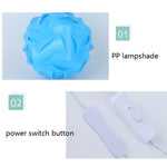 Veilleuse de chevet créative USB ronde, lampe de décoration de chambre romantique avec base en bois, kit de matériaux à fabriquer soi-même, produit fini