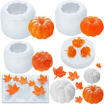 Moule en silicone pour bougie parfumée DIY Gâteau Citrouille Halloween Tridimensionnel, SW-36, SW-37, SW-45, SW-46, SW-47, ZW-57, ZW-109
