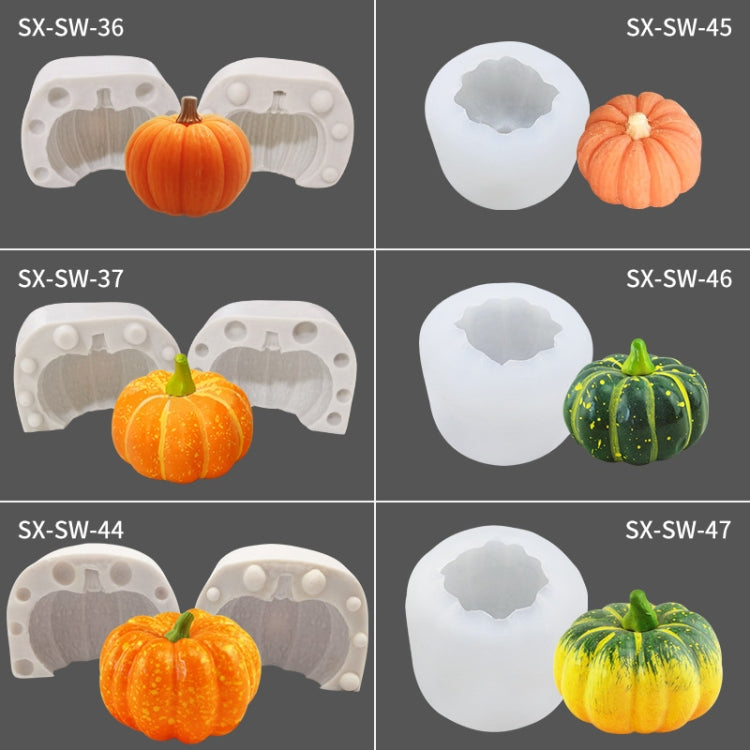 Moule en silicone pour bougie parfumée DIY Gâteau Citrouille Halloween Tridimensionnel, SW-36, SW-37, SW-45, SW-46, SW-47, ZW-57, ZW-109