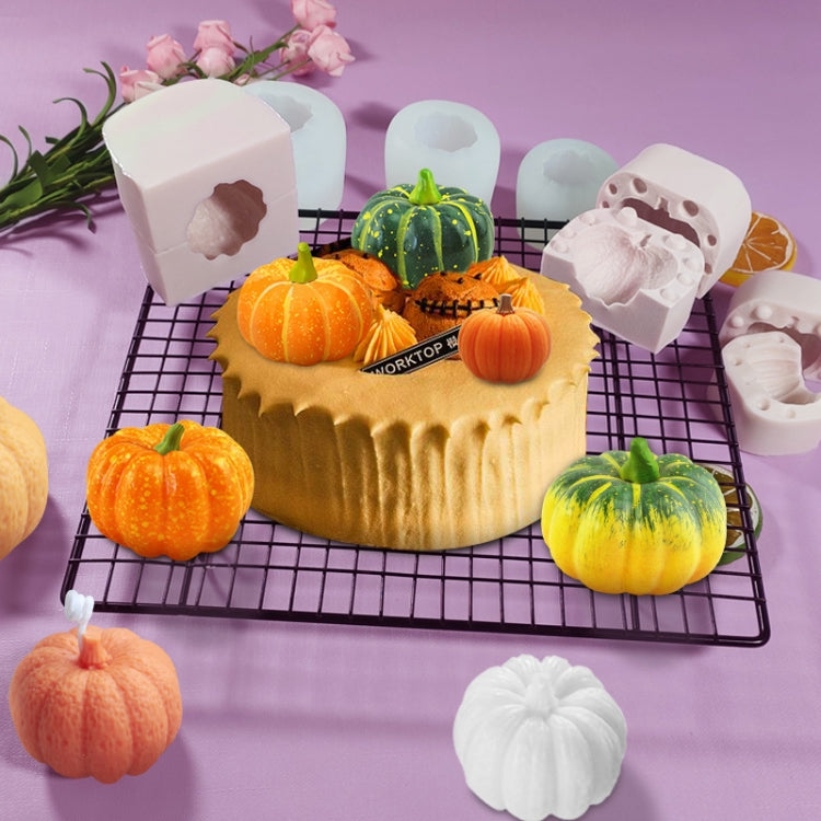 Moule en silicone pour bougie parfumée DIY Gâteau Citrouille Halloween Tridimensionnel, SW-36, SW-37, SW-45, SW-46, SW-47, ZW-57, ZW-109