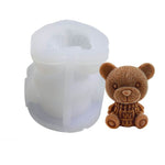 Moule en silicone en forme d'ours de dessin animé pour glaçons, thé au lait, café, moule en plâtre époxy pour bougies d'aromathérapie, MC-98, MC-152, MC-153, MC-154, MC-149, MC-150, MC-143, MC-151