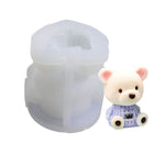 Moule en silicone en forme d'ours de dessin animé pour glaçons, thé au lait, café, moule en plâtre époxy pour bougies d'aromathérapie, MC-98, MC-152, MC-153, MC-154, MC-149, MC-150, MC-143, MC-151
