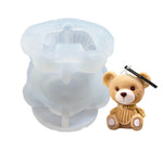Moule en silicone en forme d'ours de dessin animé pour glaçons, thé au lait, café, moule en plâtre époxy pour bougies d'aromathérapie, MC-98, MC-152, MC-153, MC-154, MC-149, MC-150, MC-143, MC-151
