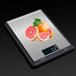 Balance de cuisine en acier inoxydable, balance électronique alimentaire domestique, 5kg/1g, 10kg/1g