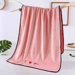 Grandes serviettes de bain épaisses, douces et absorbantes en microfibre, 70x140cm