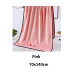 Grandes serviettes de bain épaisses, douces et absorbantes en microfibre, 70x140cm