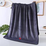 Grandes serviettes de bain épaisses, douces et absorbantes en microfibre, 70x140cm