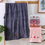 Grandes serviettes de bain épaisses, douces et absorbantes en microfibre, 70x140cm