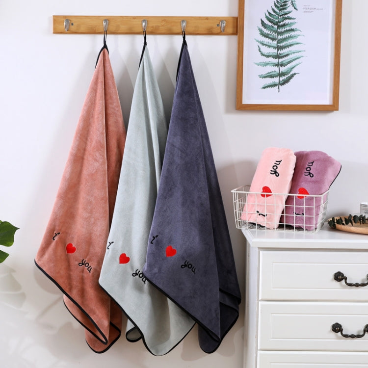 Grandes serviettes de bain épaisses, douces et absorbantes en microfibre, 70x140cm