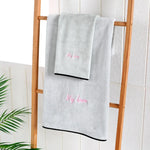 Serviette de bain en fibre absorbante douce et épaisse, serviette + serviette de bain