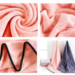Serviette de bain en fibre absorbante douce et épaisse, serviette + serviette de bain