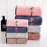 Serviette de bain en fibre absorbante douce et épaisse, serviette + serviette de bain