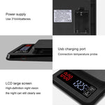 Balance à café domestique à pousser à la main, balance de cuisine intelligente USB avec minuterie, 3kg/0.1g, 5kg/0.1g, 10kg/1g