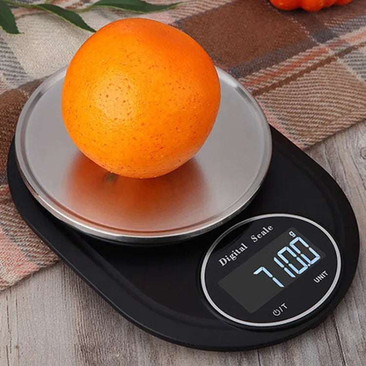 Balance électronique de cuisine domestique haute précision en acier inoxydable pour bijoux, avec ou sans ourlet, 5kg/1g, 3kg/0.1g, 5kg/0.1g