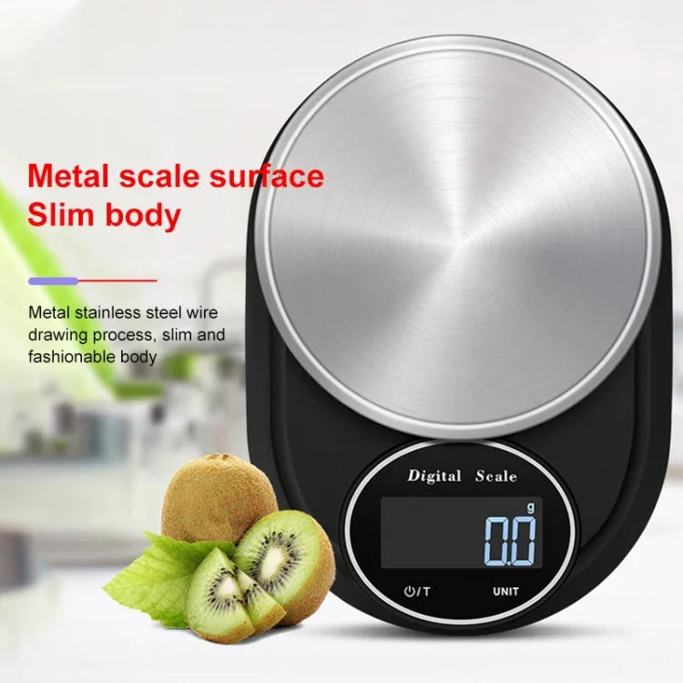 Balance électronique de cuisine domestique haute précision en acier inoxydable pour bijoux, avec ou sans ourlet, 5kg/1g, 3kg/0.1g, 5kg/0.1g