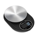 Balance électronique de cuisine domestique haute précision en acier inoxydable pour bijoux, avec ou sans ourlet, 5kg/1g, 3kg/0.1g, 5kg/0.1g