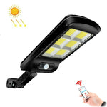 Lampadaire solaire 10W à induction humaine + contrôle de la lumière, avec télécommande multifonction pour éclairage extérieur, 6COB avec télécommande