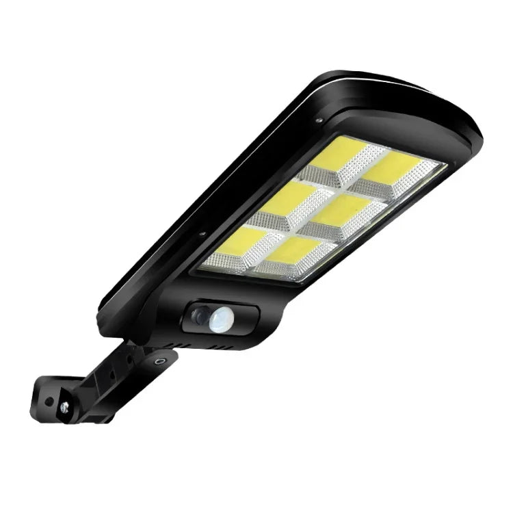 Lampadaire solaire 10W à induction humaine + contrôle de la lumière, avec télécommande multifonction pour éclairage extérieur, 6COB avec télécommande