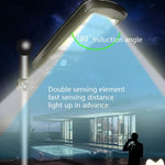 Lampadaire solaire 10W à induction humaine + contrôle de la lumière, avec télécommande multifonction pour éclairage extérieur, 6COB avec télécommande