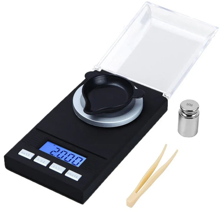 Balance portable de haute précision pour bijoux, mini balance électronique de précision carat, 10g/0.001g, 20g/0.001g, 50g/0.001g, 100g/0.001g