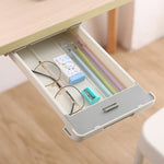 Boîte de rangement de type tiroir sous le bureau, boîte de rangement cachée pour le bureau, boîte de papeterie pour étudiants