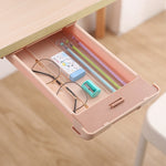 Boîte de rangement de type tiroir sous le bureau, boîte de rangement cachée pour le bureau, boîte de papeterie pour étudiants