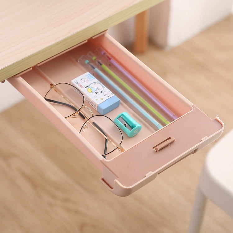Boîte de rangement de type tiroir sous le bureau, boîte de rangement cachée pour le bureau, boîte de papeterie pour étudiants
