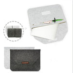 Housse portable en feutre perméable à l'air pour ordinateur portable MacBook, avec sac de rangement pour accessoires, 12 pouces, 13 pouces, 15 pouces, 11 pouces