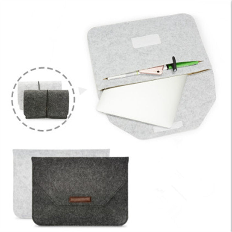 Housse portable en feutre perméable à l'air pour ordinateur portable MacBook, avec sac de rangement pour accessoires, 12 pouces, 13 pouces, 15 pouces, 11 pouces