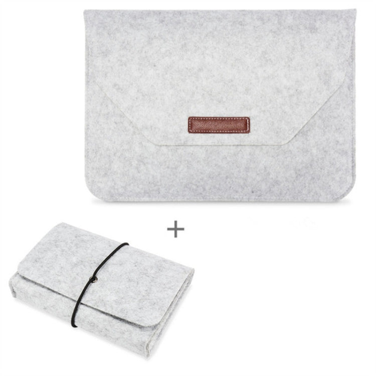 Housse portable en feutre perméable à l'air pour ordinateur portable MacBook, avec sac de rangement pour accessoires, 12 pouces, 13 pouces, 15 pouces, 11 pouces