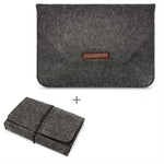 Housse portable en feutre perméable à l'air pour ordinateur portable MacBook, avec sac de rangement pour accessoires, 12 pouces, 13 pouces, 15 pouces, 11 pouces