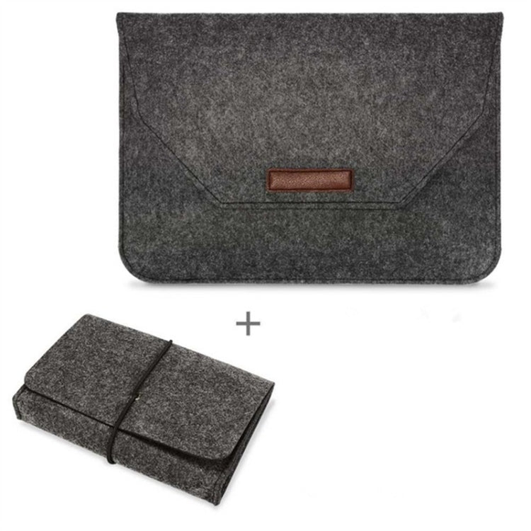 Housse portable en feutre perméable à l'air pour ordinateur portable MacBook, avec sac de rangement pour accessoires, 12 pouces, 13 pouces, 15 pouces, 11 pouces