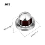 1 paire de feux de navigation à LED en acier inoxydable, rouge et vert, pour bateau, yacht, lumière d'avertissement, DC 12V, 1 paire 12V