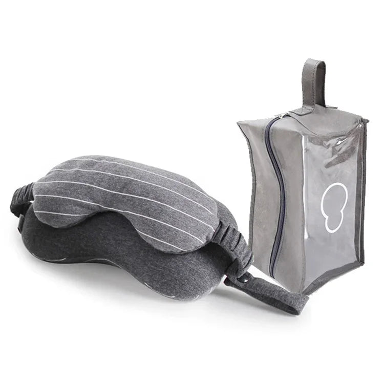 Oreiller portable pour voyage d'affaires avec protection des yeux