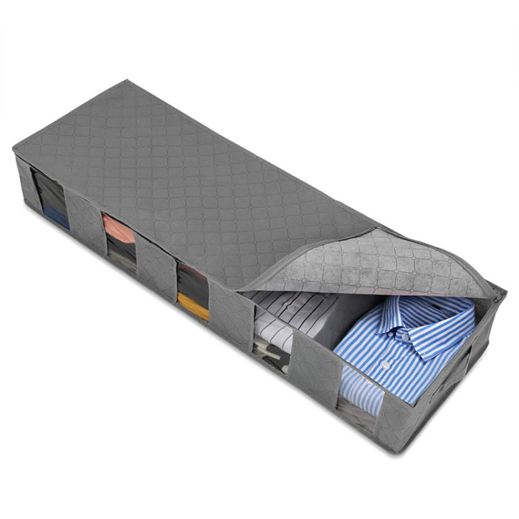 Boîte de rangement non tissée pour lit, pliable, pour couette et vêtements, anti-poussière et anti-humidité, 97x33x15cm