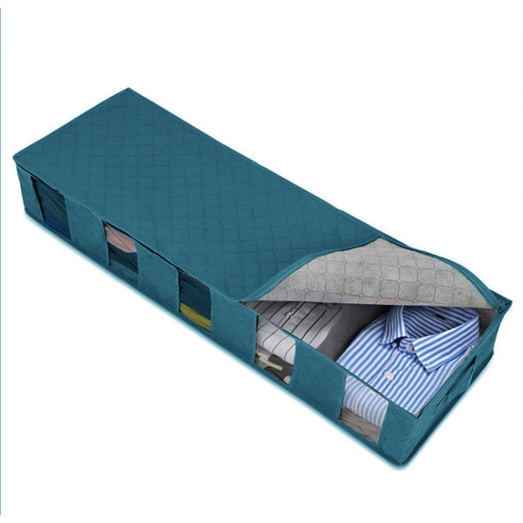 Boîte de rangement non tissée pour lit, pliable, pour couette et vêtements, anti-poussière et anti-humidité, 97x33x15cm