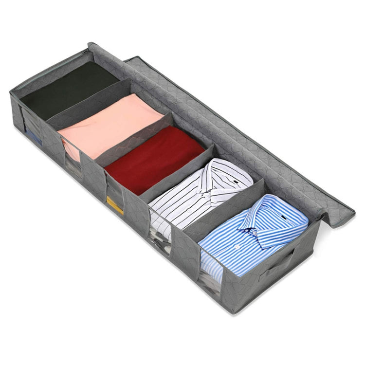 Boîte de rangement non tissée pour lit, pliable, pour couette et vêtements, anti-poussière et anti-humidité, 97x33x15cm