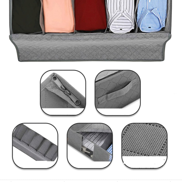 Boîte de rangement non tissée pour lit, pliable, pour couette et vêtements, anti-poussière et anti-humidité, 97x33x15cm