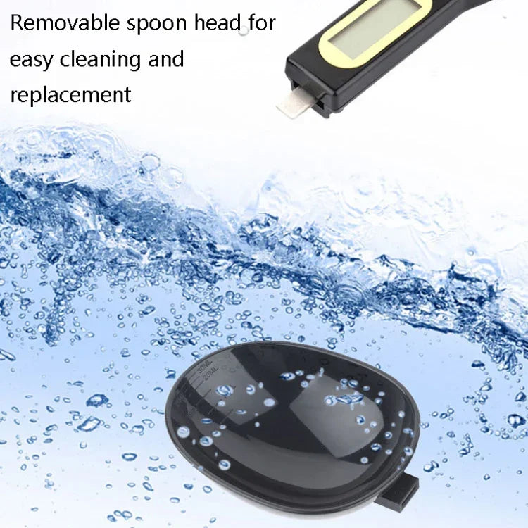 Cuillère de mesure électronique ABS, outil de pesée, spécification : 500g/0.1g, 500g/0.1g ABS blanc, 500g/0.1g ABS noir