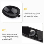 Cuillère de mesure électronique ABS, outil de pesée, spécification : 500g/0.1g, 500g/0.1g ABS blanc, 500g/0.1g ABS noir