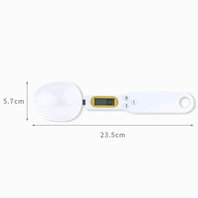 Cuillère de mesure électronique ABS, outil de pesée, spécification : 500g/0.1g, 500g/0.1g ABS blanc, 500g/0.1g ABS noir