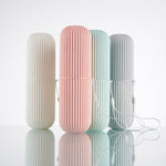 1x Tasse de voyage simple pour le lavage, boîte de rangement portable pour brosse à dents, tasse de brossage multifonctionnelle