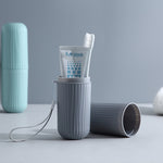 1x Tasse de voyage simple pour le lavage, boîte de rangement portable pour brosse à dents, tasse de brossage multifonctionnelle