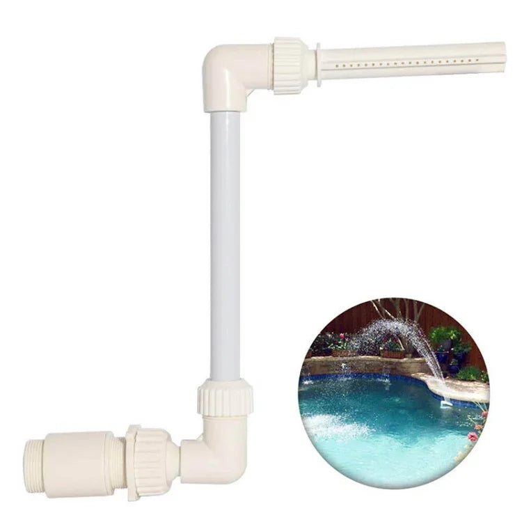 K-210 Accessoires de décoration pour piscine fontaine petite cascade réglable en hauteur pour piscine, accessoires de fontaine cascade