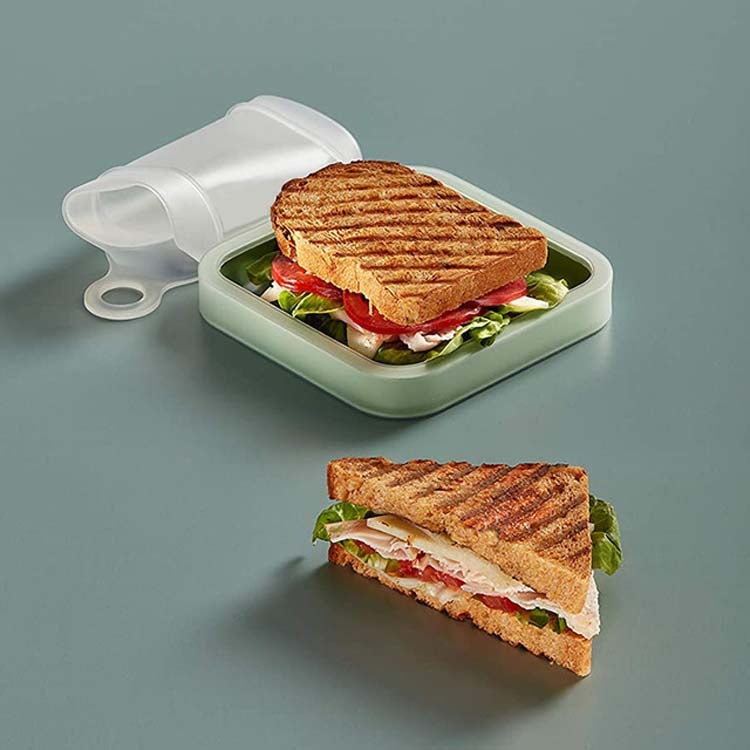 Boîte à déjeuner Bento Toast Sandwich portable pour étudiant et employé de bureau, 301-500 ml